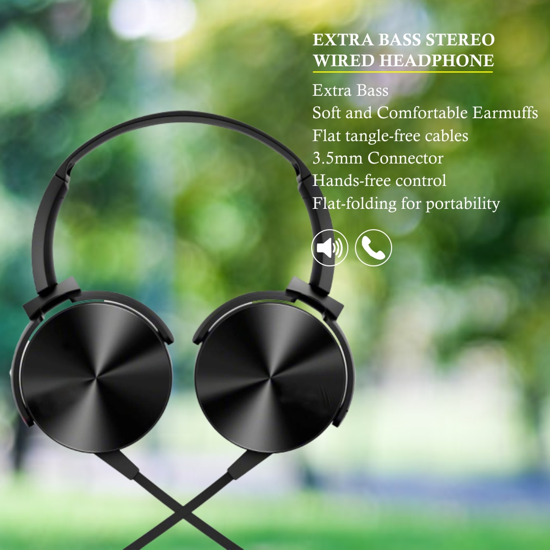 Extra Bass Stereo Wired Headphone