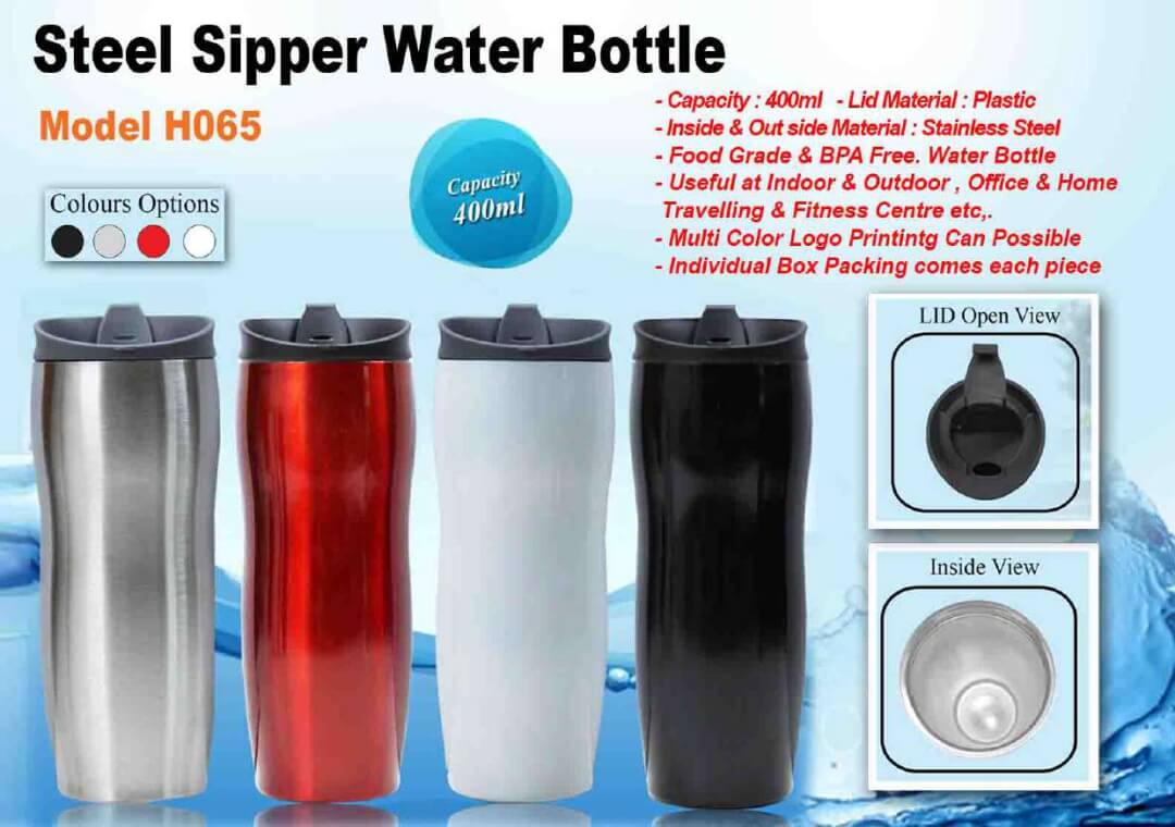 Steel Sipper Water Bottle 065